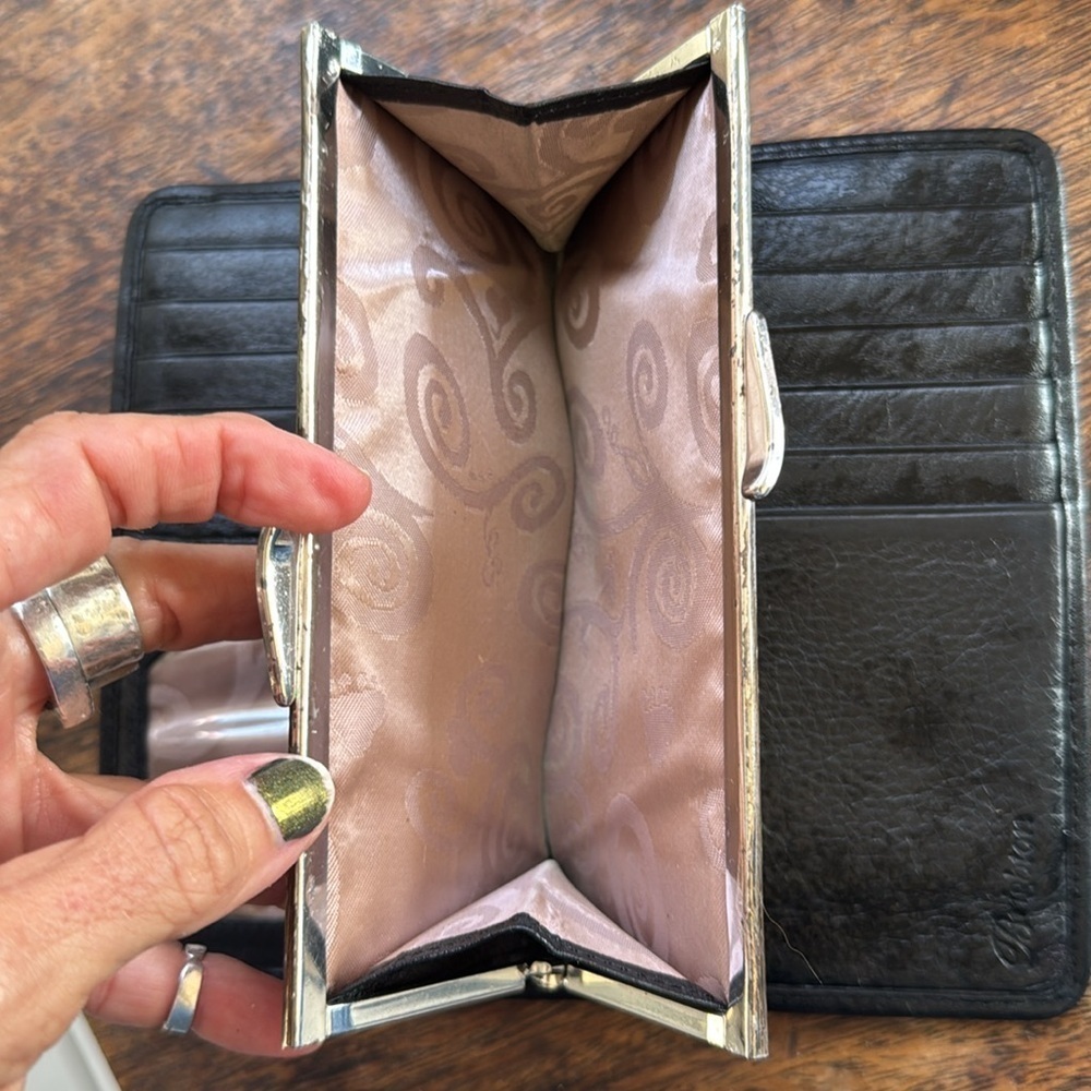 Brighton Black Heart Pattern Wallet - Picture 7 of 11